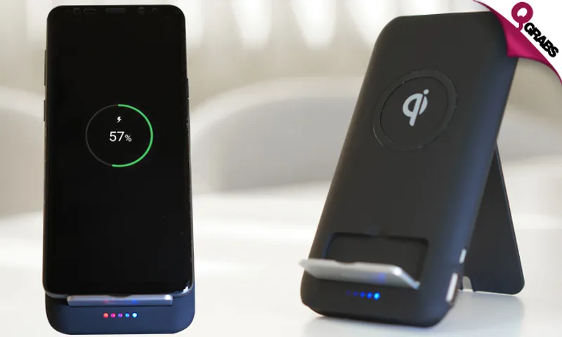 2-in-1 Wireless Charging 10,000mAh Powerbank & Phone Stand!